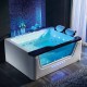 Hot sale modern acrylic 2 sided skirt 2 person soaking bathtub algeria