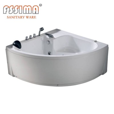 1 Person Mini Size Corner Whirlpool Indoor Massage Spa Bathtub With Styling Chair