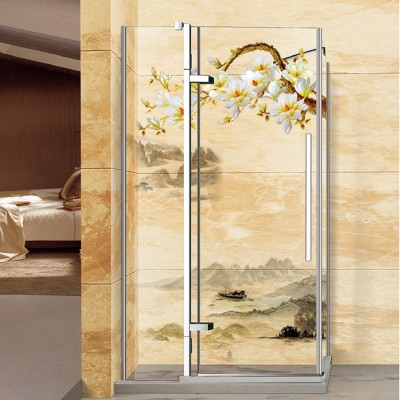 Clear 6/8 mm Tempered Glass Bath Room Shower Enclosure Simple Shower Cabin